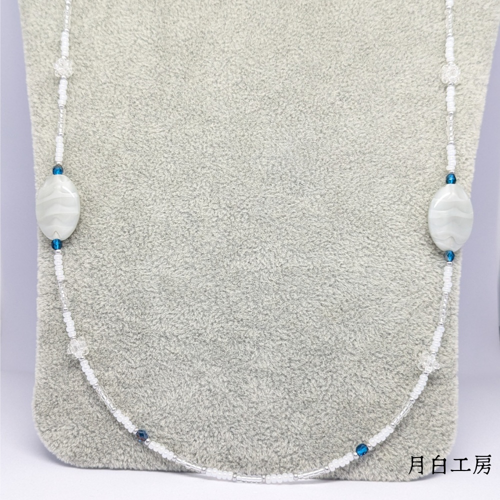 NO.143 【数量限定】チェコビーズ ビーズボール ロングネックレス 約60cm アジャスター付
