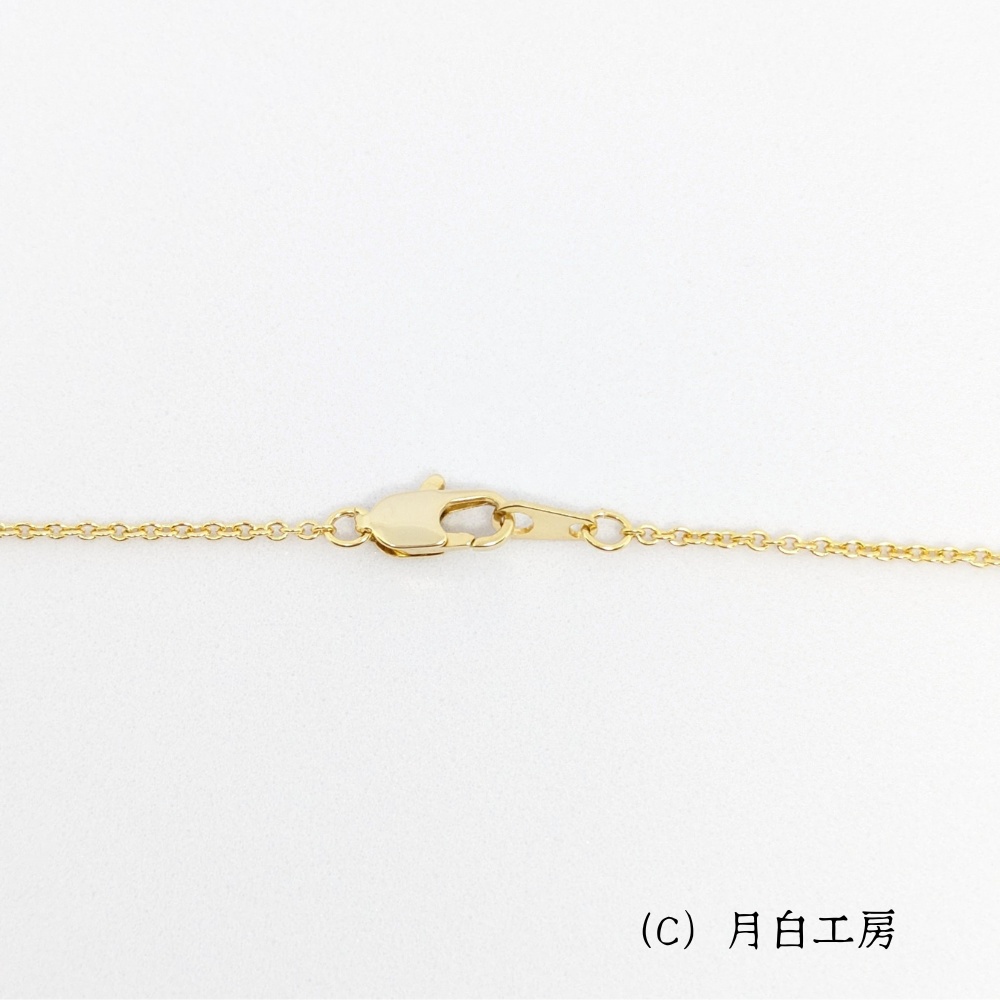 NO.43 【1点物】クリスタルガラス ライトローズのネックレス