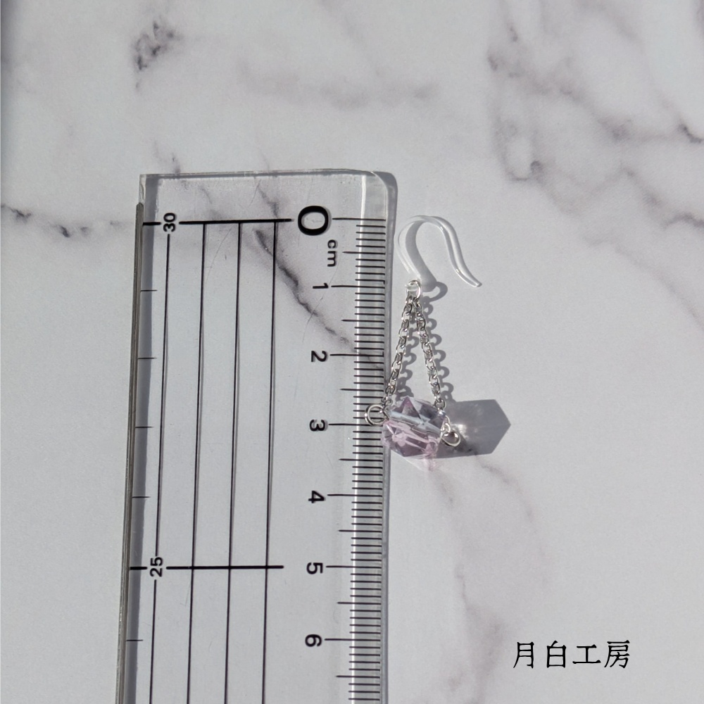 NO.158 ヴィトライユ アクリルビーズ 樹脂フックピアス