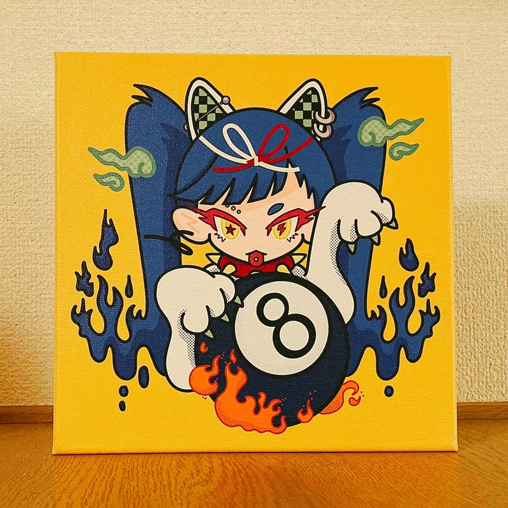 【キャンバス】招猫娘8ボール