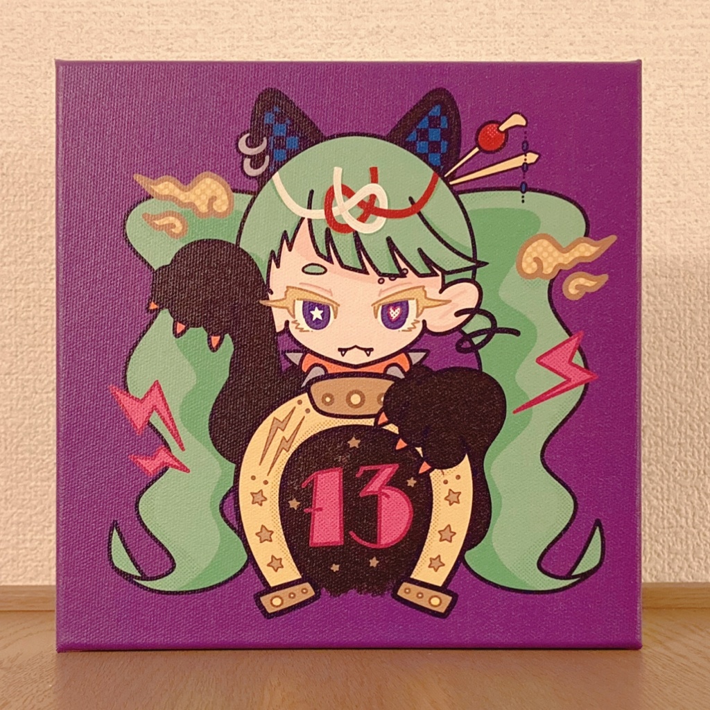 【キャンバス】招猫娘ホースシュー