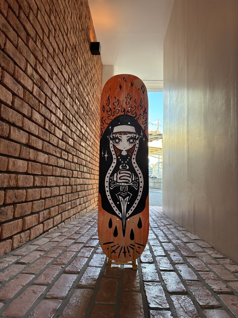 ペイントスケボーデッキ