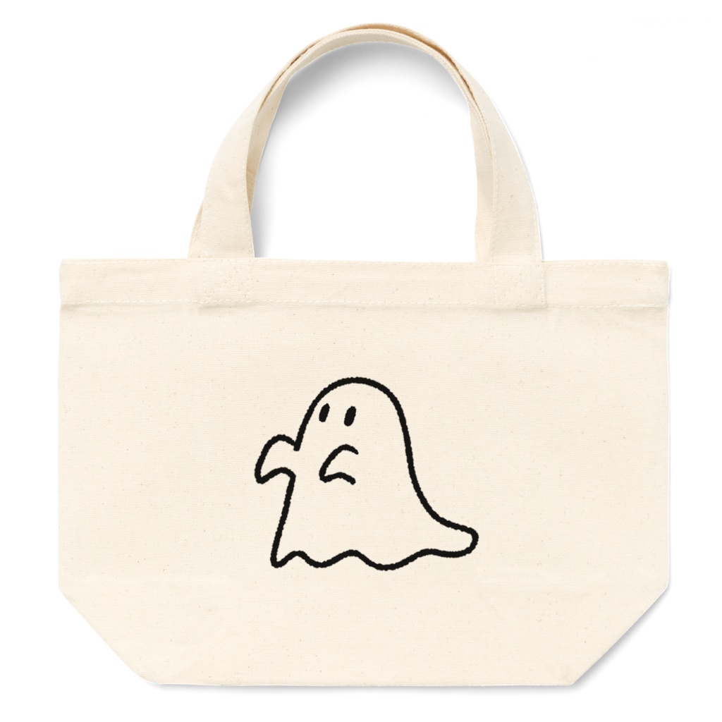 おばけのシロのゆるゆるトート