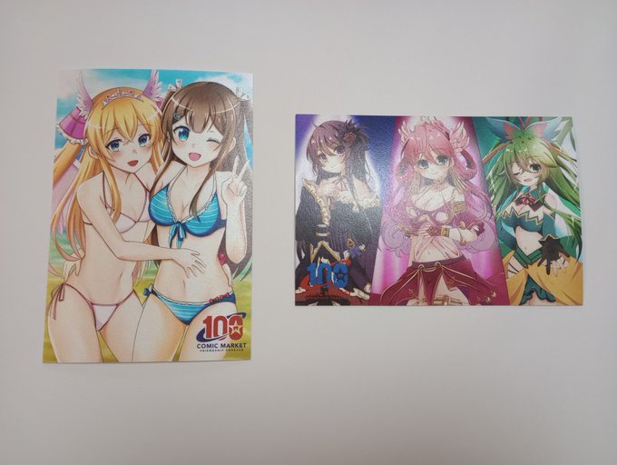 キャンバスプリント イラストA2つ+B1つ