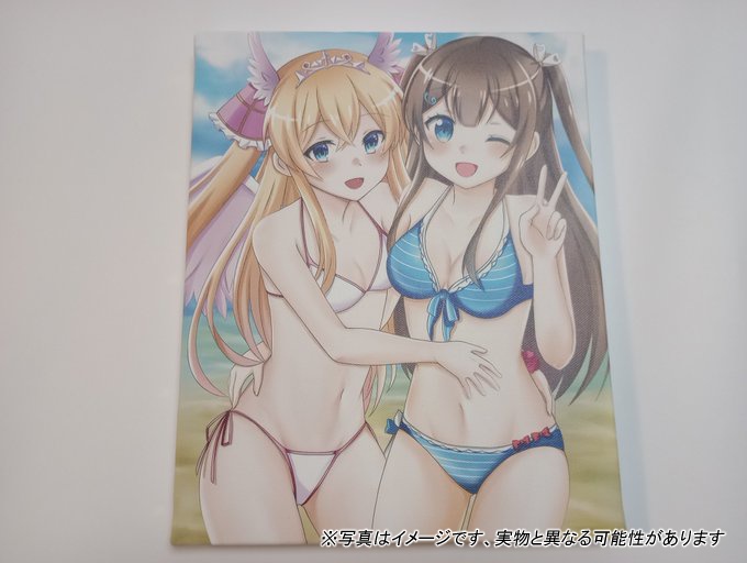 キャンバスプリント イラストA1つ+B2つ