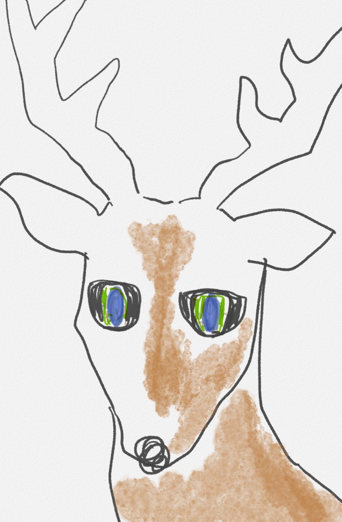 ムーンゲートを見る鹿エコバッグ