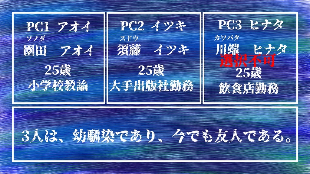 【ストーリープレイング】たゆたふ