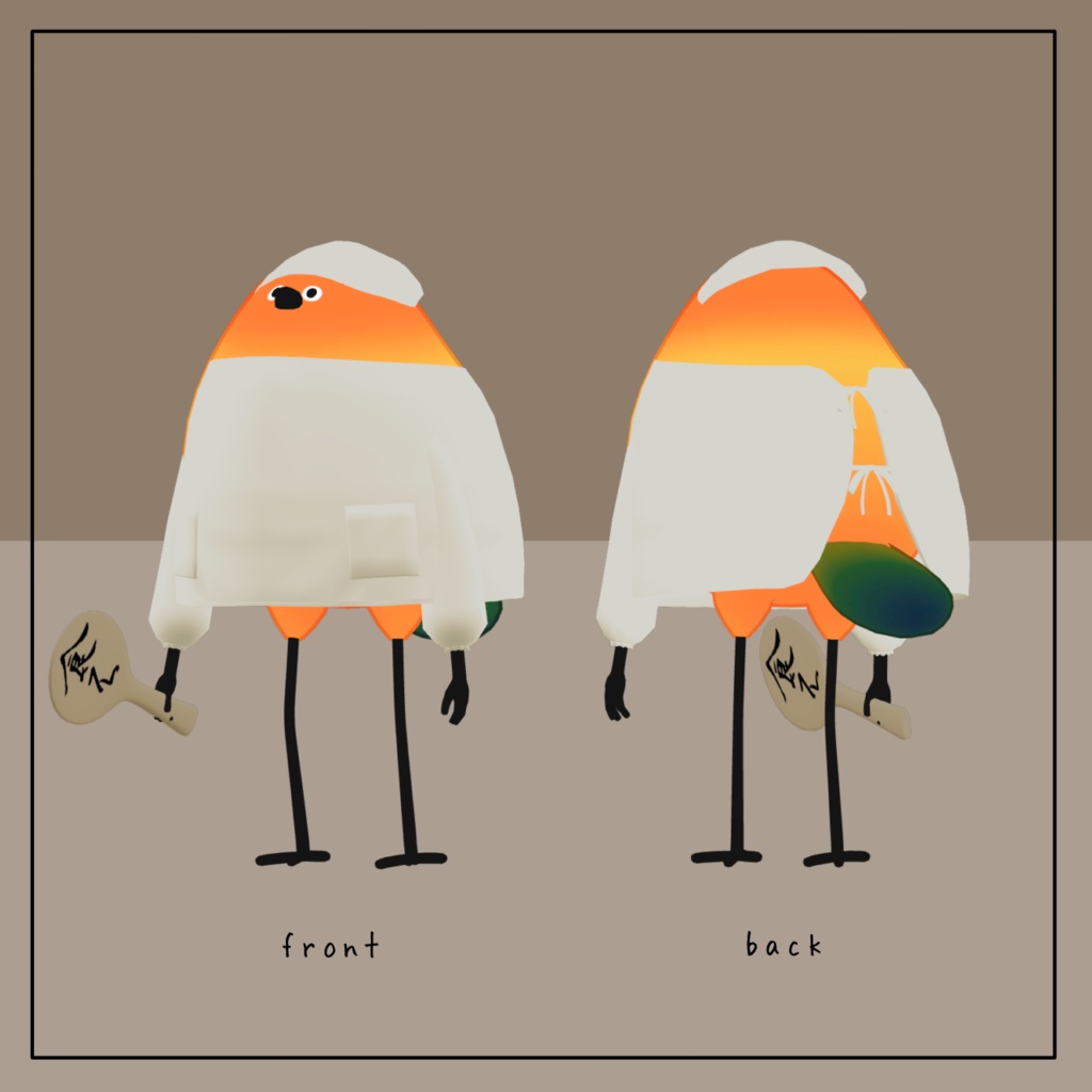 【Bird/鳥 対応】鳥さんの割烹着