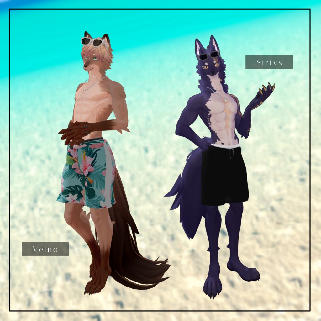 【7アバター対応】Edge Swim~水鉄砲ギミック付き~