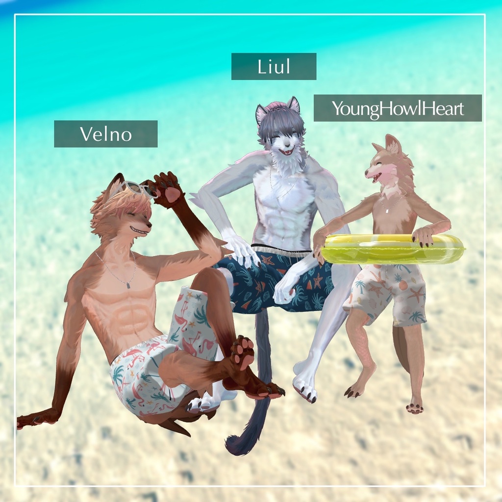 Edge Swim~水鉄砲&浮き輪ギミック付き~【15アバター対応】