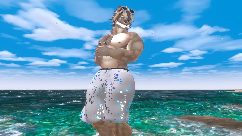 【7アバター対応】Edge Swim~水鉄砲ギミック付き~