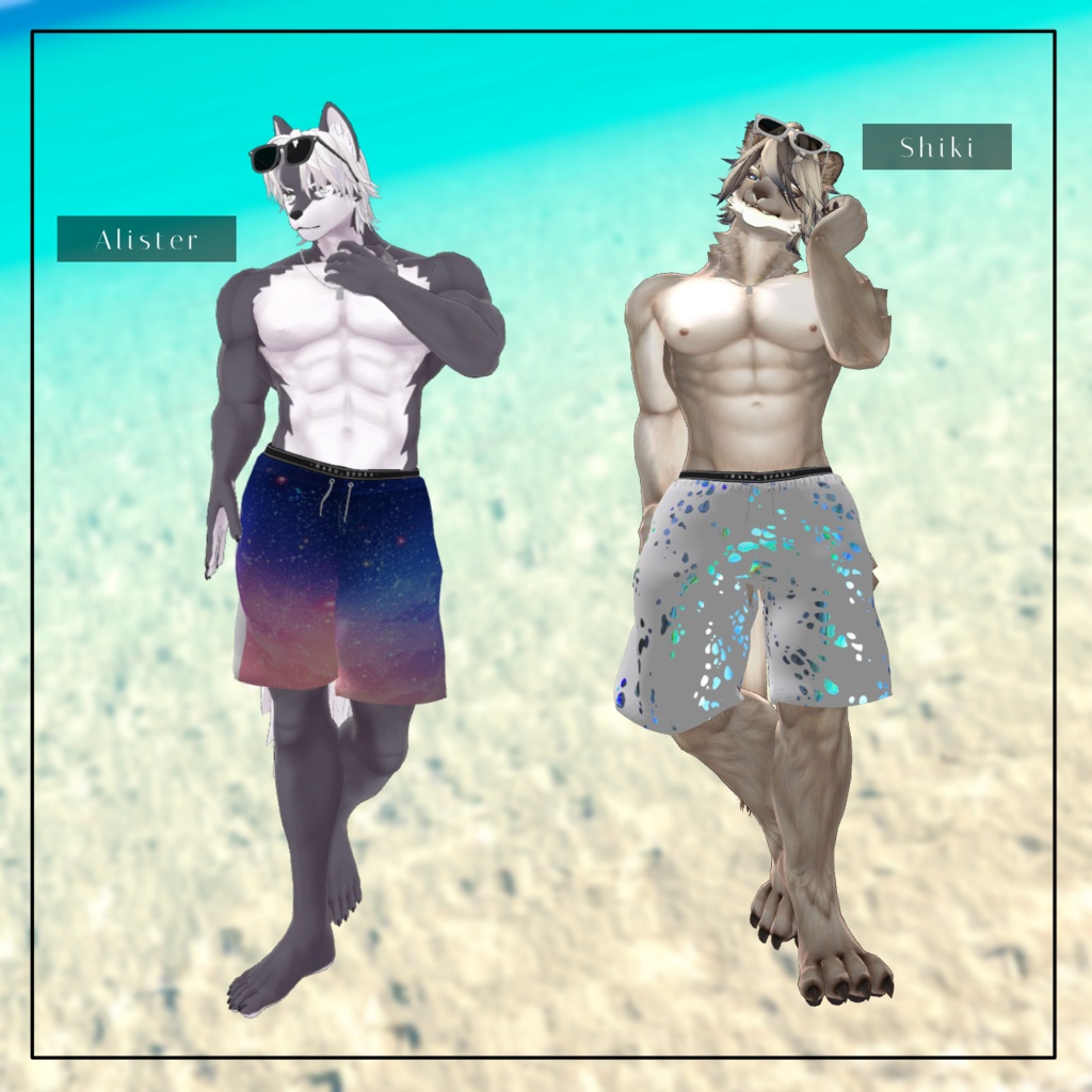 【7アバター対応】Edge Swim~水鉄砲ギミック付き~