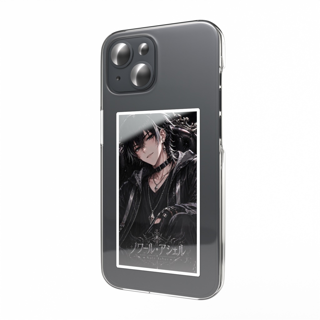 チェキ風ステッカー　ノワール・アシェル