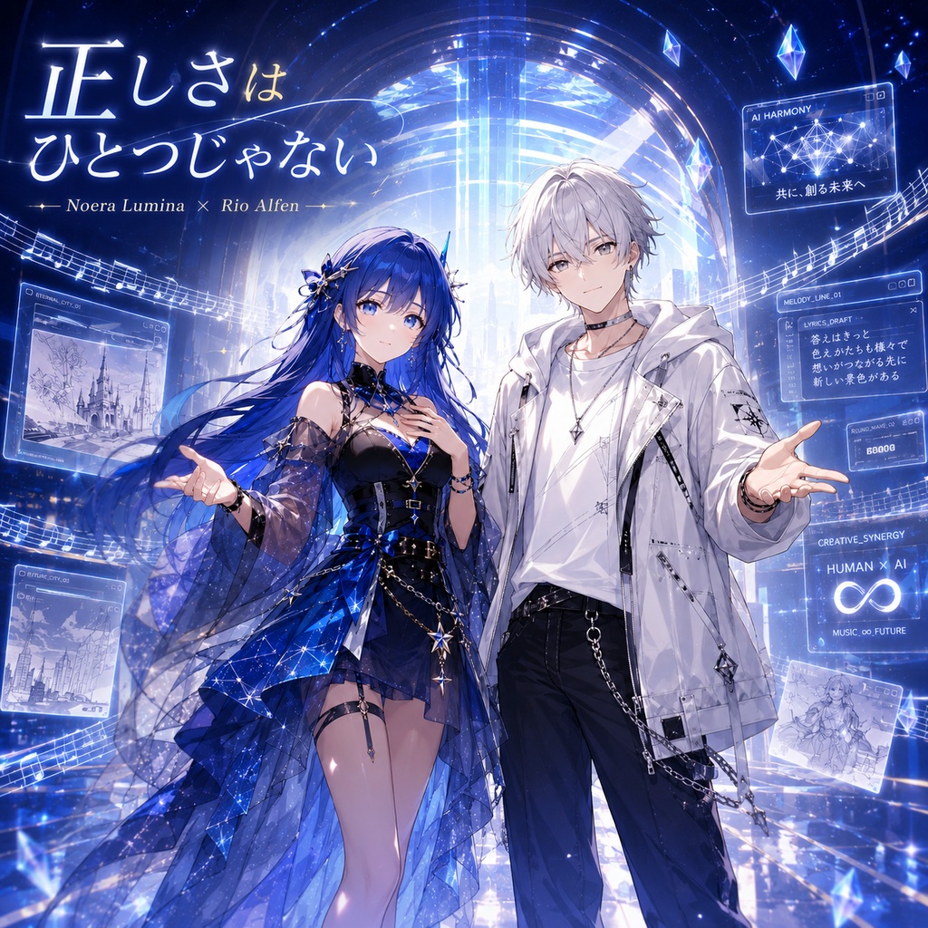 AIオリジナル曲「正しさはひとつじゃない」