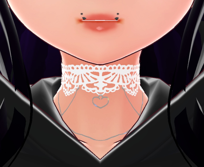 {Free!} Lace Chokers | Black and White Versions | PNG & Custom Item Versions