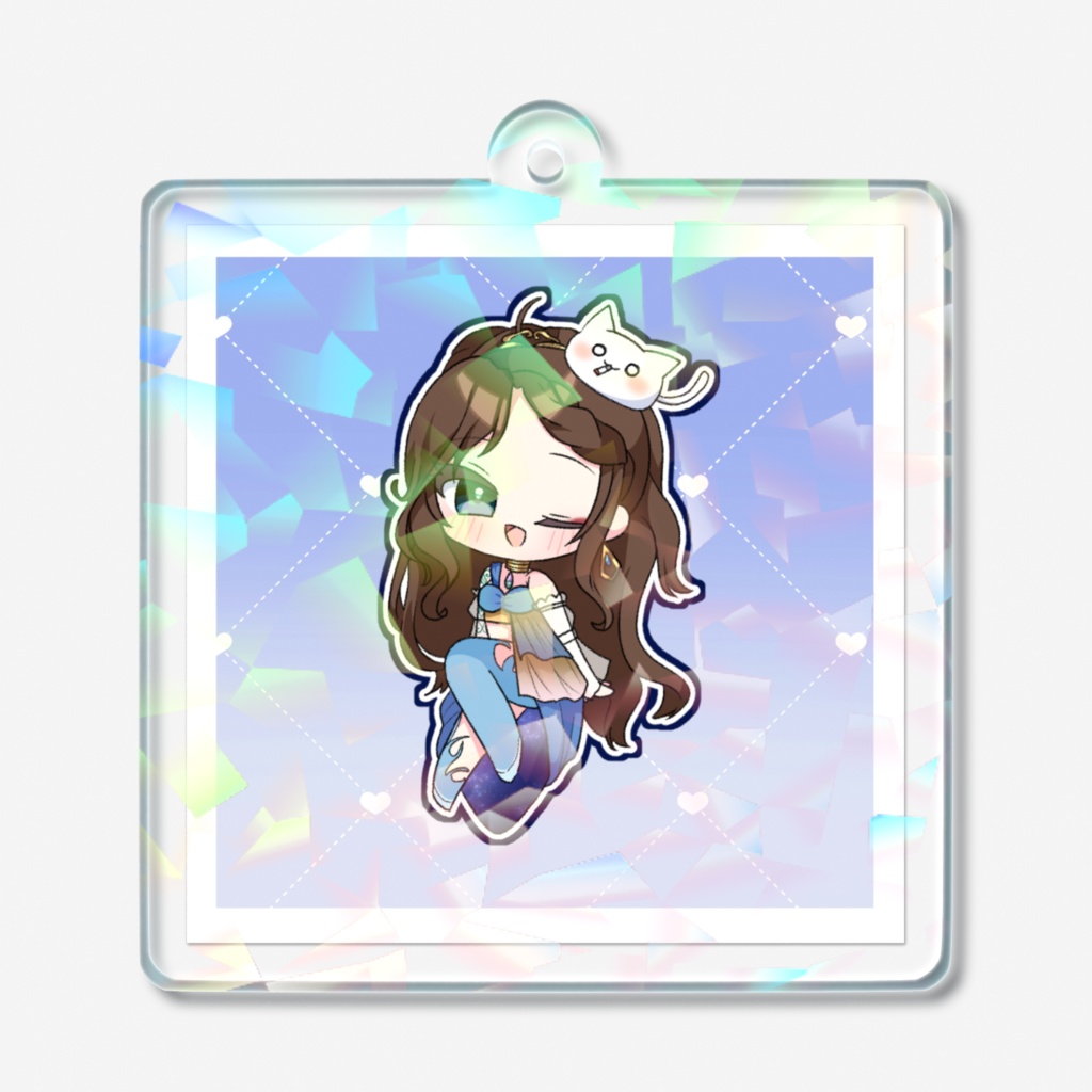 なしこのアクリルキーホルダー