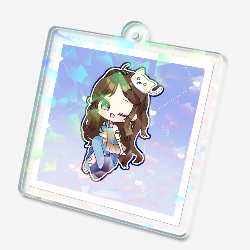 なしこのアクリルキーホルダー