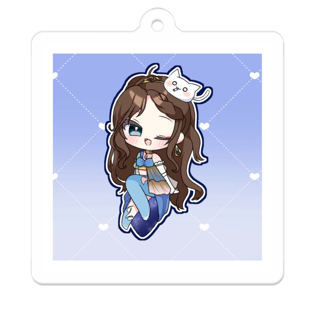 なしこのアクリルキーホルダー