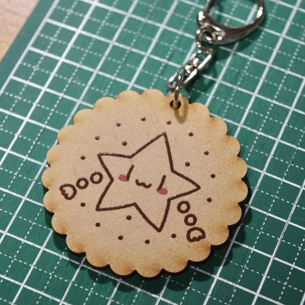 きずなぼし木製キーホルダー