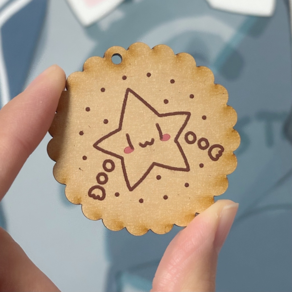 きずなぼし木製キーホルダー