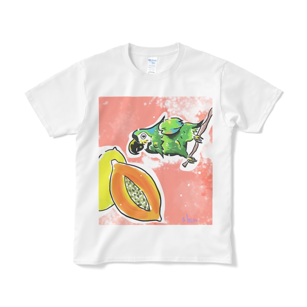 パパイヤとオウムさん。