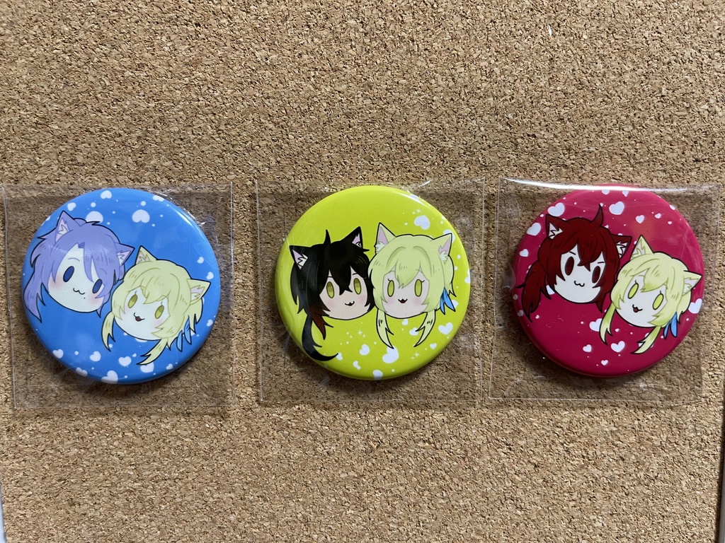 にゃんこ缶バッジ