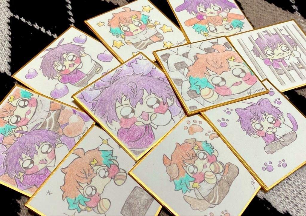 【非公式】リトテツ　豆色紙付きアクスタセット