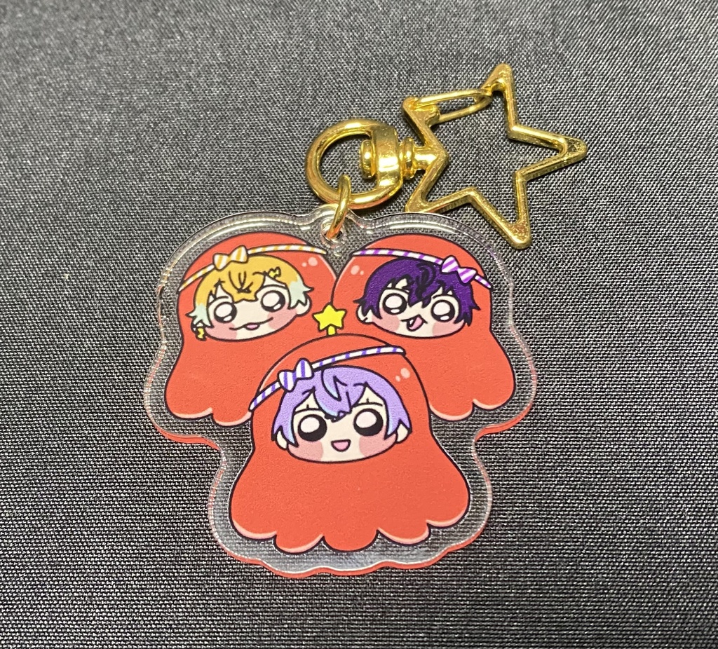 【非公式】リトテツルベ　アクリルキーホルダー（タコ風）