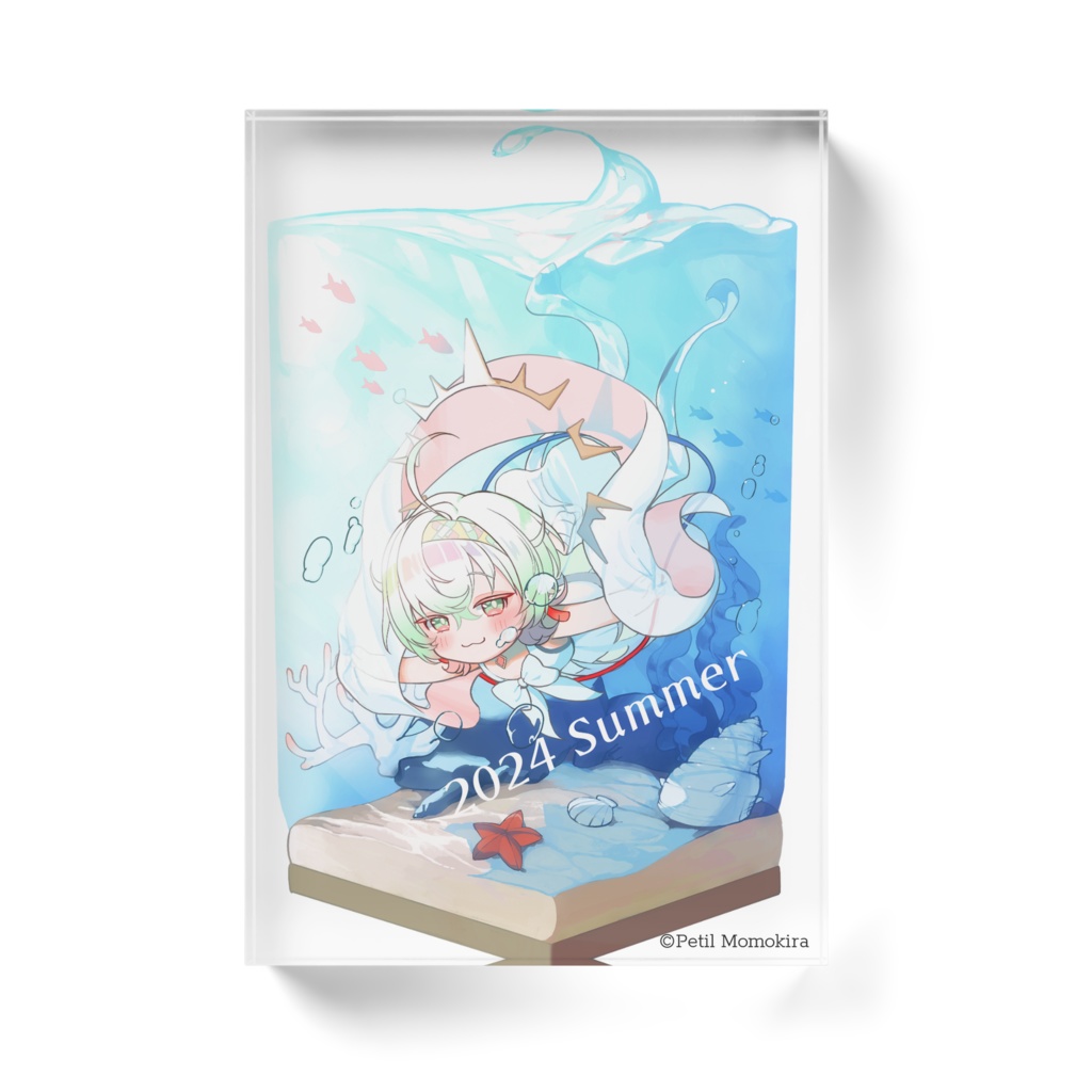 ぺちの海水浴 アクリルブロック