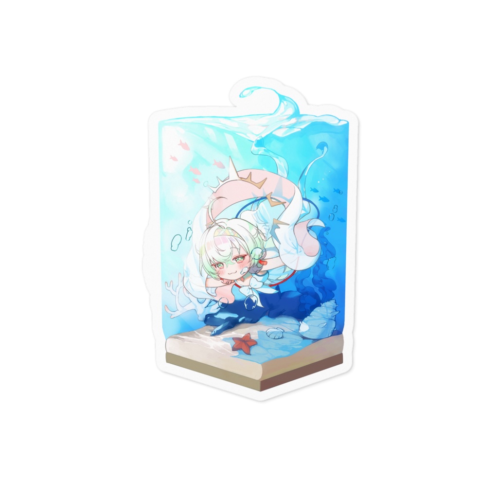 ぺちの海水浴　ステッカー