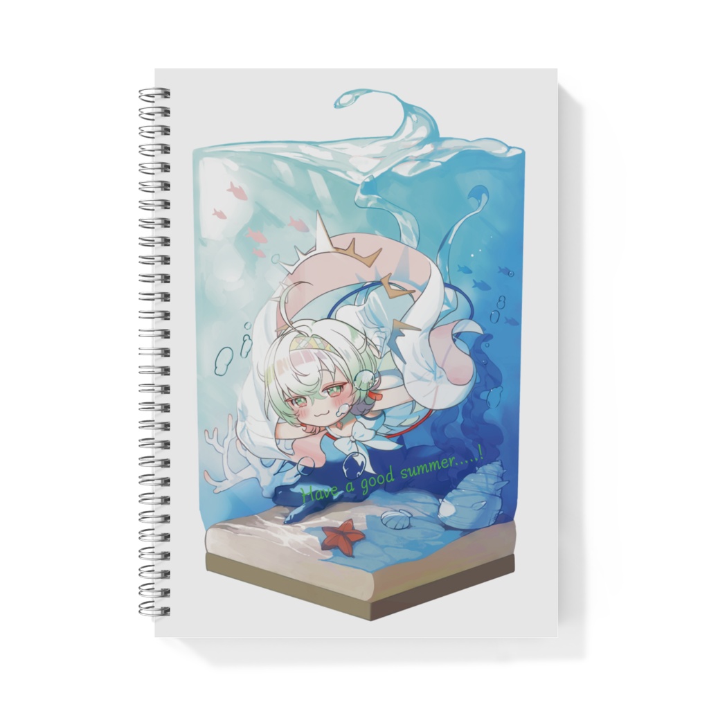 ぺちの海水浴　リングノートB5
