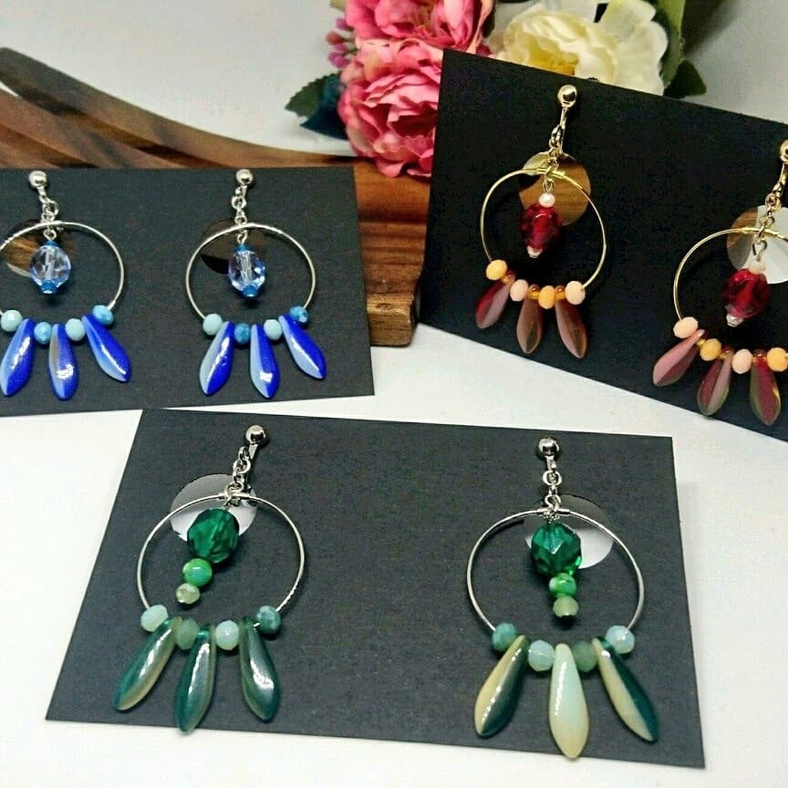 ポケモン 御三家カラー イヤリング