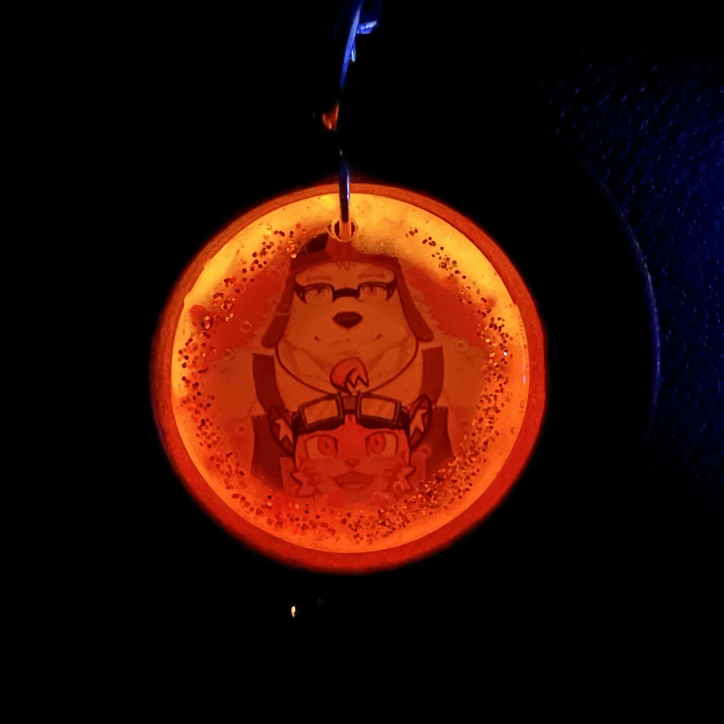 37「さふゆ&がるふ」けもVキーホルダー