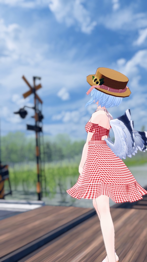 【3アバター対応】ギンガムサマーワンピース【サポート終了】