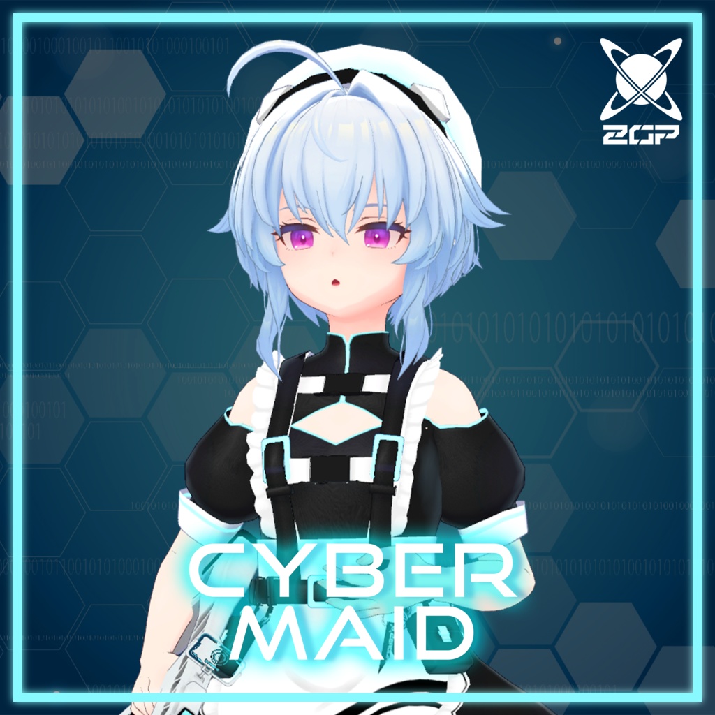 【7アバター対応】サイバーメイド【おまけ有】
