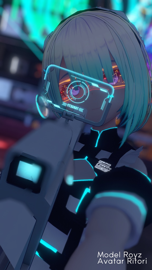 【7アバター対応】サイバーメイド【おまけ有】