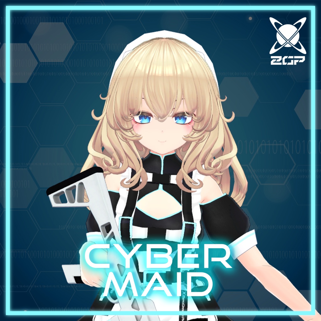 【7アバター対応】サイバーメイド【おまけ有】