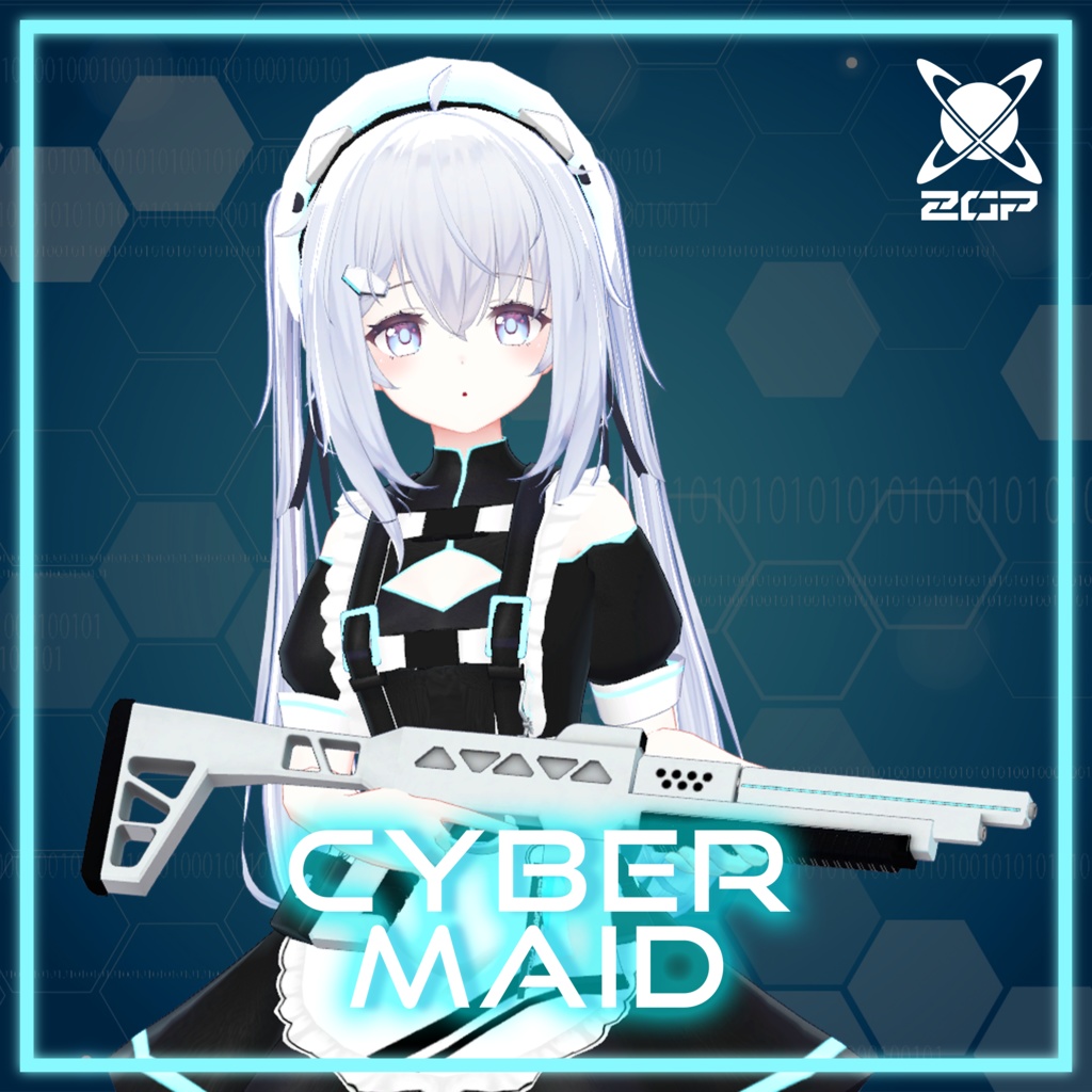 【7アバター対応】サイバーメイド【おまけ有】