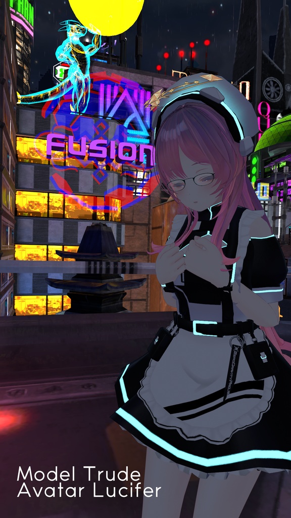 【7アバター対応】サイバーメイド【おまけ有】