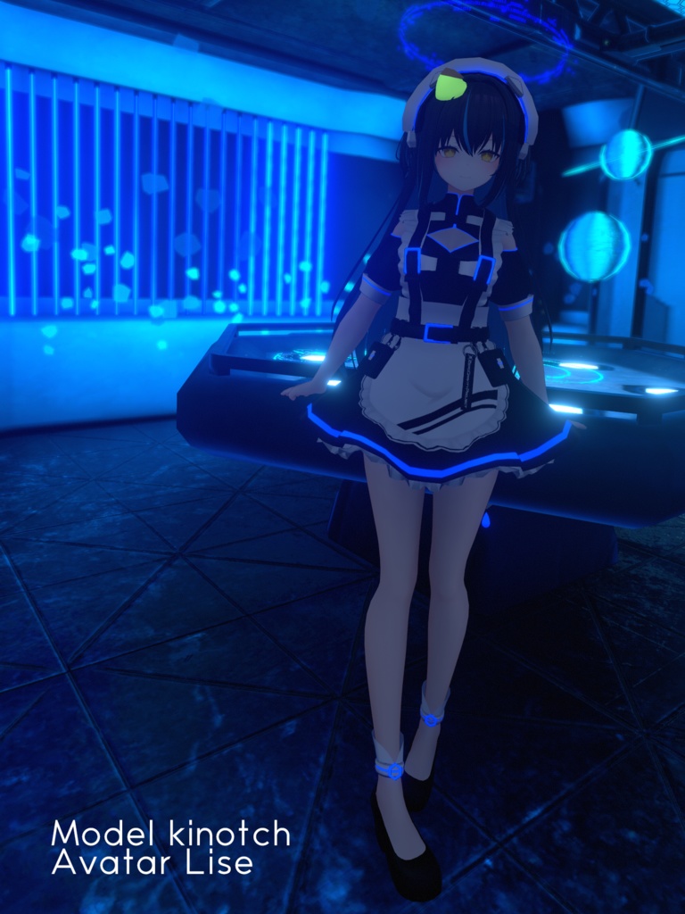 【7アバター対応】サイバーメイド【おまけ有】