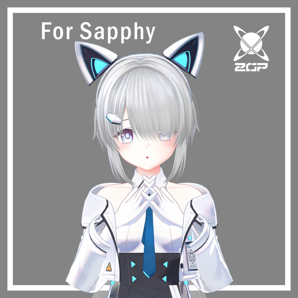 メカクレパンクショートヘア