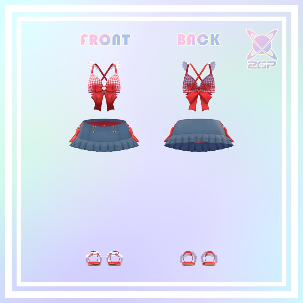 【ルーニャ対応】Clothing Set【4着】