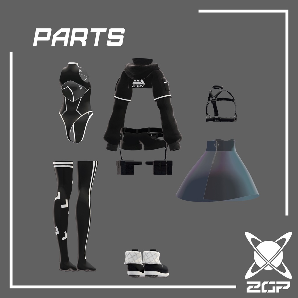 【ルーニャ対応】Clothing Set【4着】