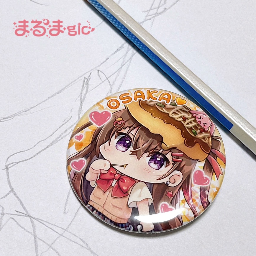 【限定受注生産✨】こみトレセット「猫宮さんハンガー+maruma(まるま)観光缶バッジ」