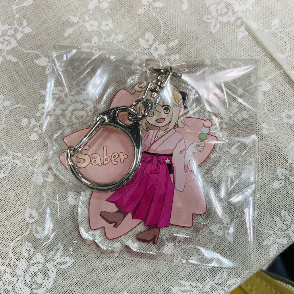 桜セイバーの花より団子キーホルダー