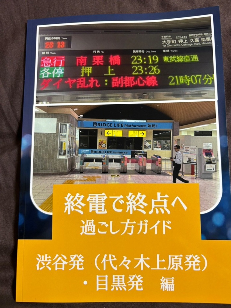 終電で終点へ 過ごし方ガイドその1