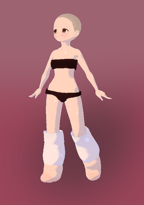 Chibi Model Leg Cuffs