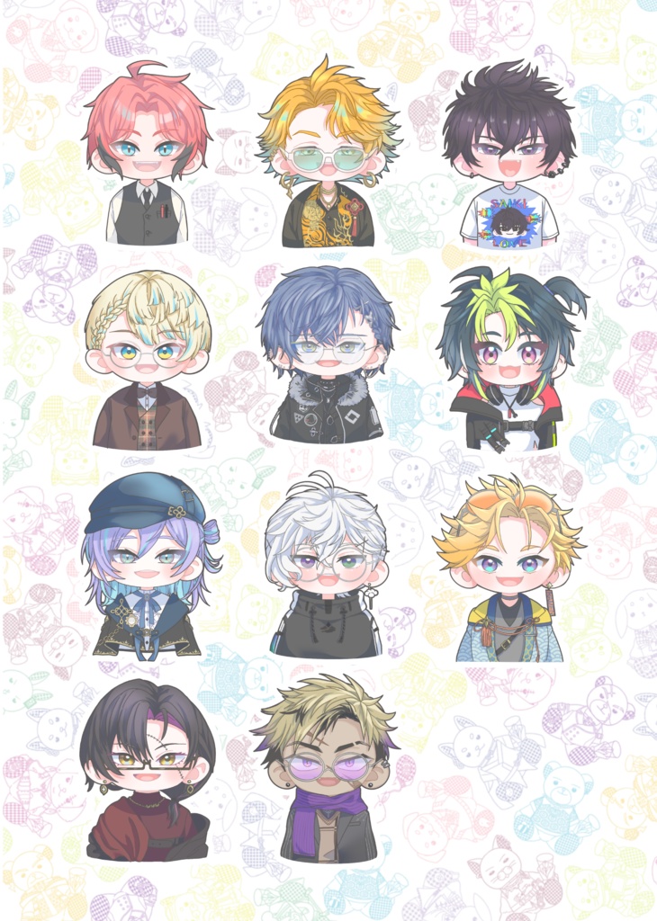 【非公式】にじさんじヒーローズ！新衣装シールシート