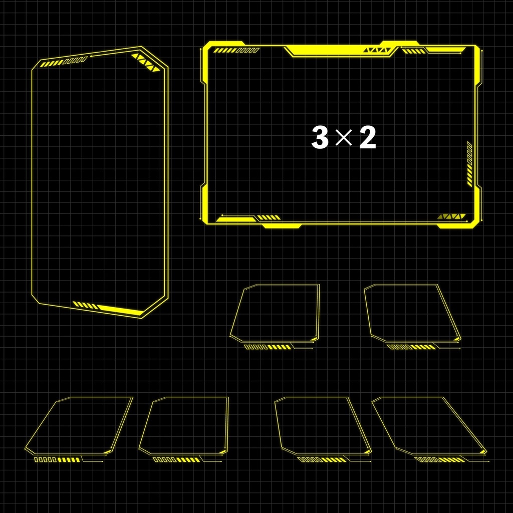 【無料】近未来サイバー風ココフォリア素材