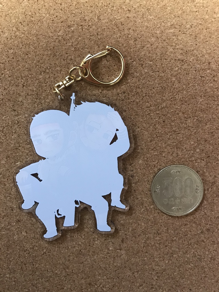 尾+谷アクリルキーホルダー